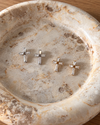 Coquette cross – stainless steel σκουλαρίκια