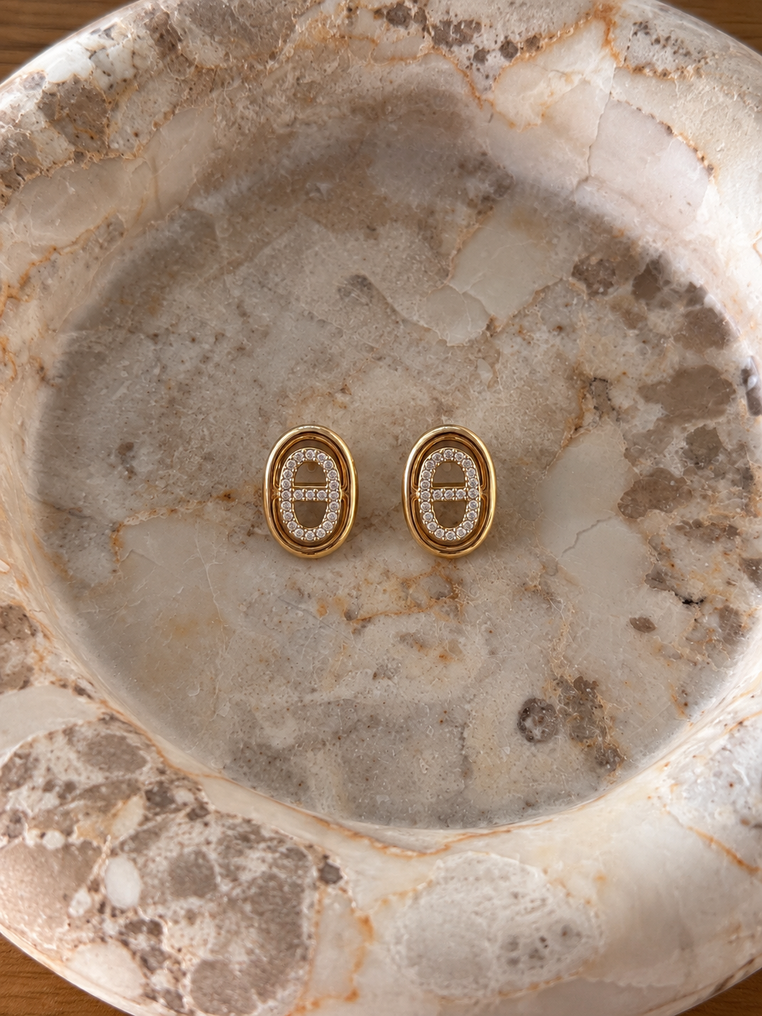 Gilded heritage – stainless steel σκουλαρίκια