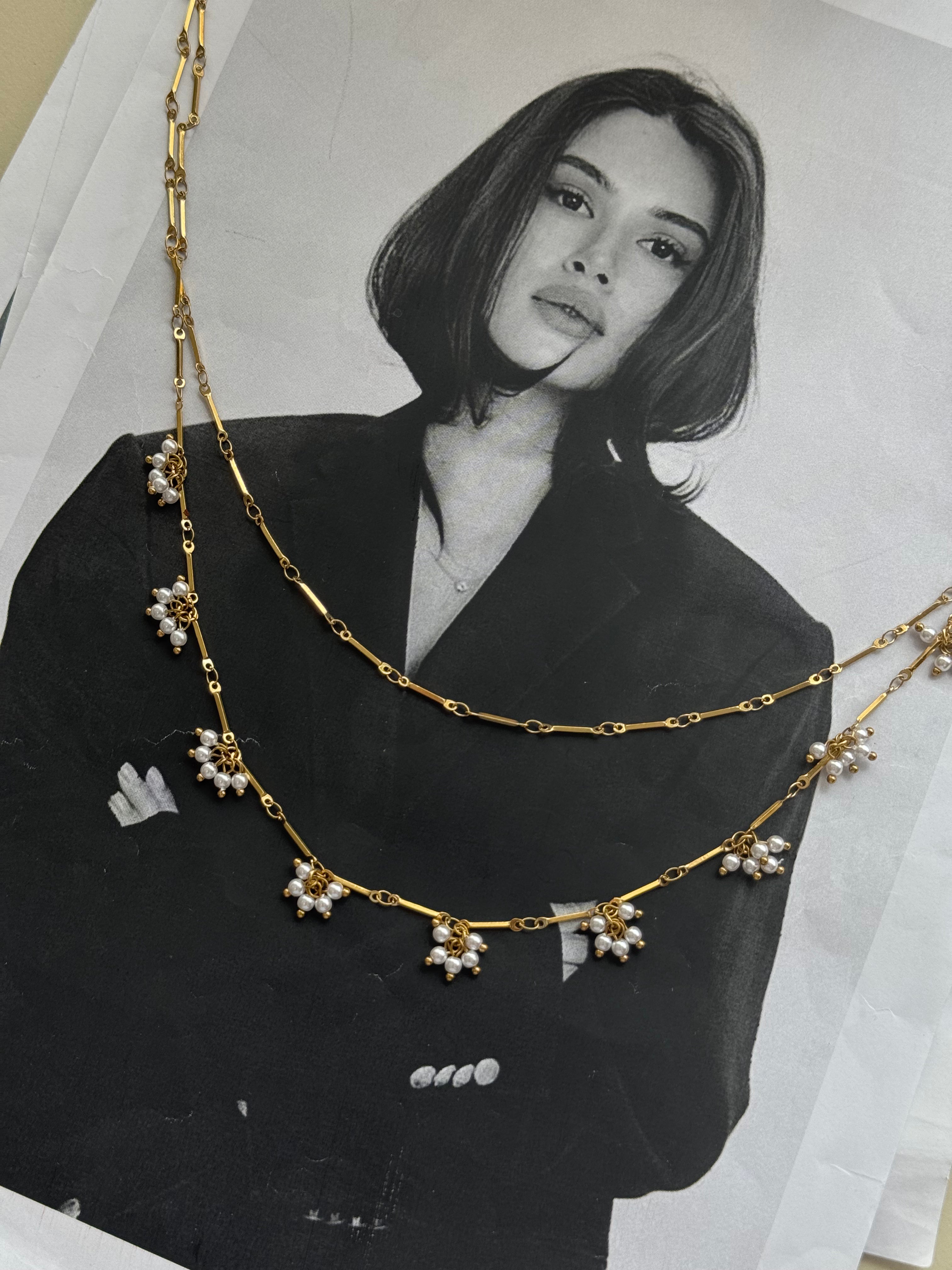 Reine de perles – stainless steel κολιέ