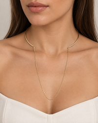 oriana sleek – stainless steel body chain