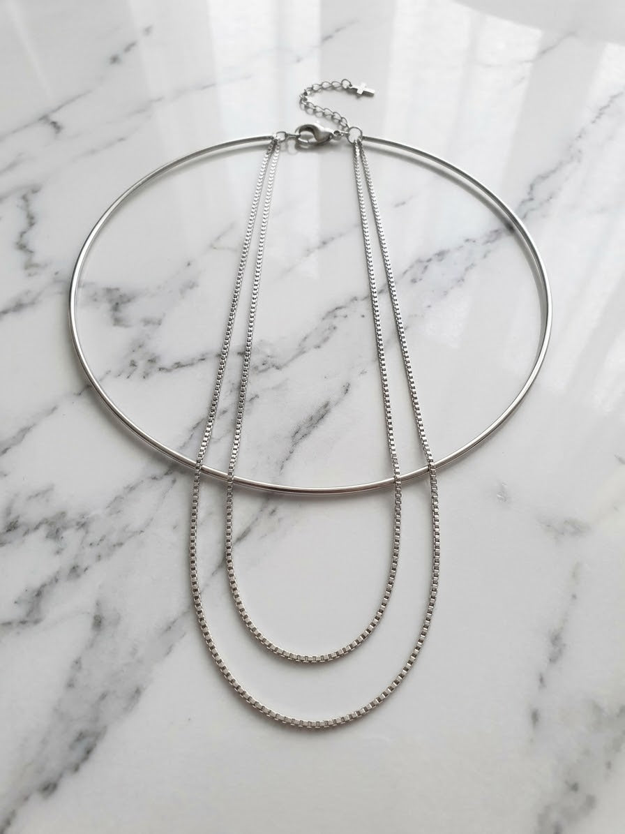 Florentine choker – stainless steel κολιέ
