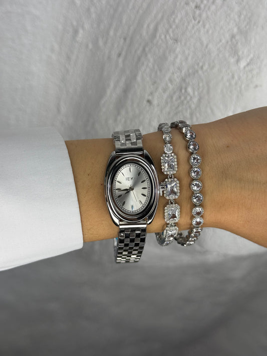 SILVER ECLIPSE - ρολόι stainless steel