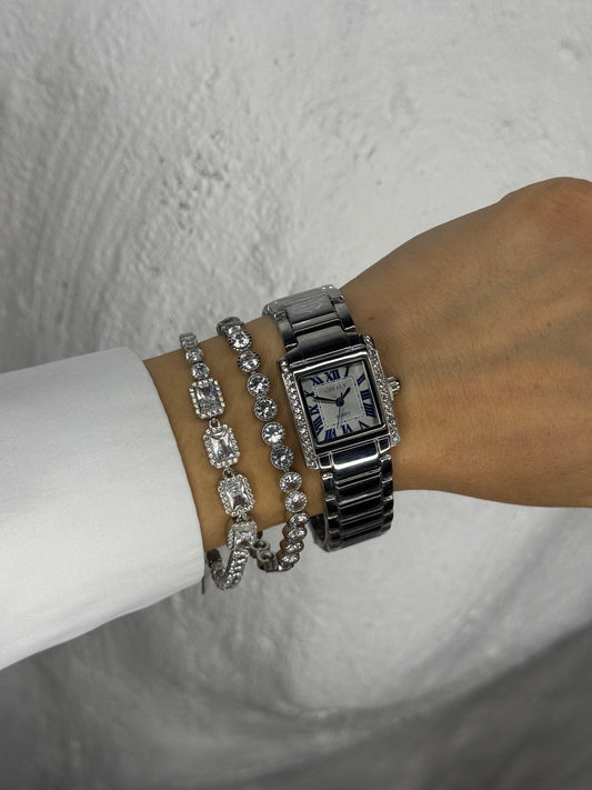 Silver ÉLARA - ρολόι stainless steel