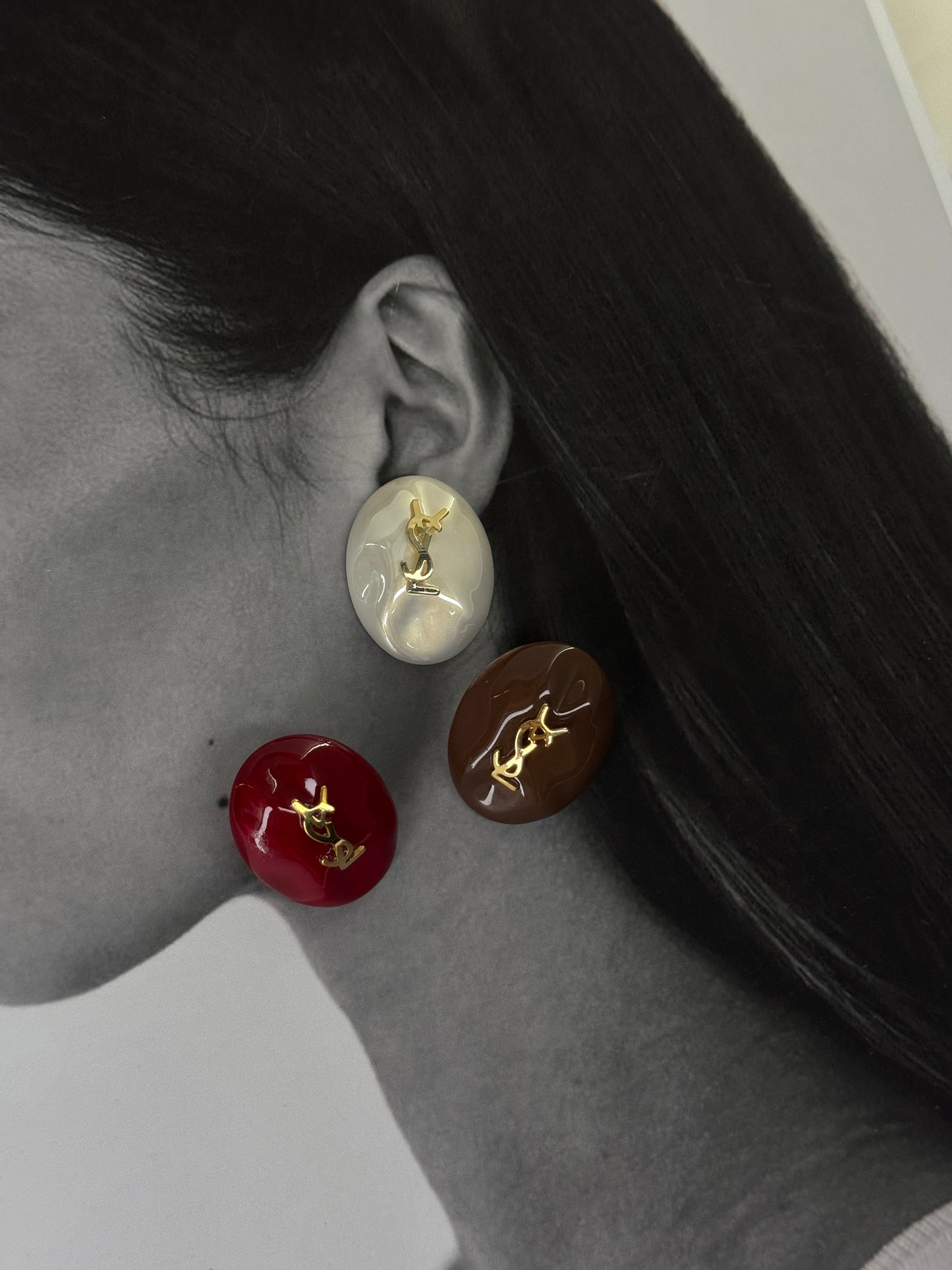 LUNAR ESSENCE-σκουλαρίκια από ανθεκτικό ορείχαλκο