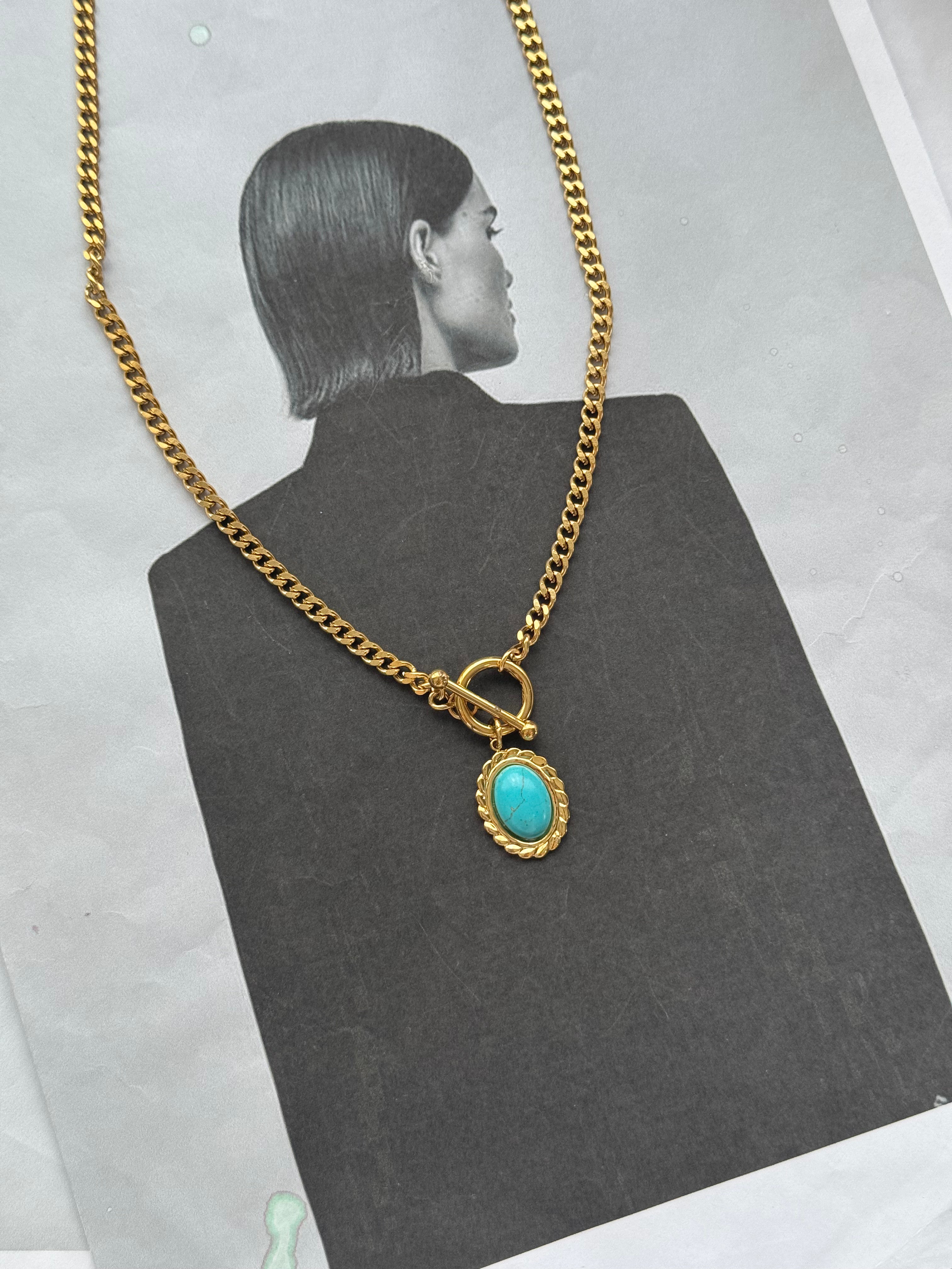Soleil Toggle – Stainless Steel κολιέ