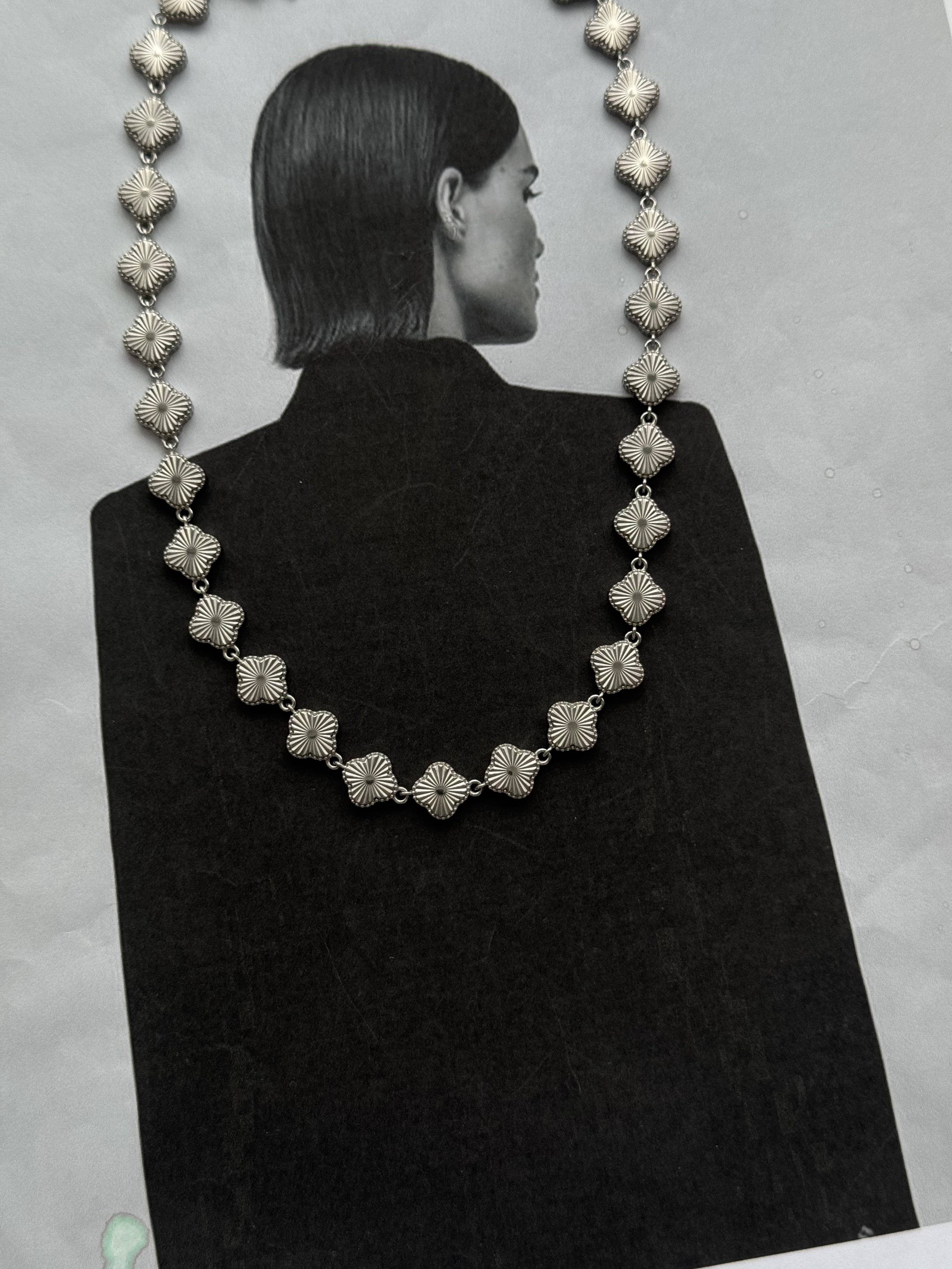velours d'argent – stainless steel κολιέ