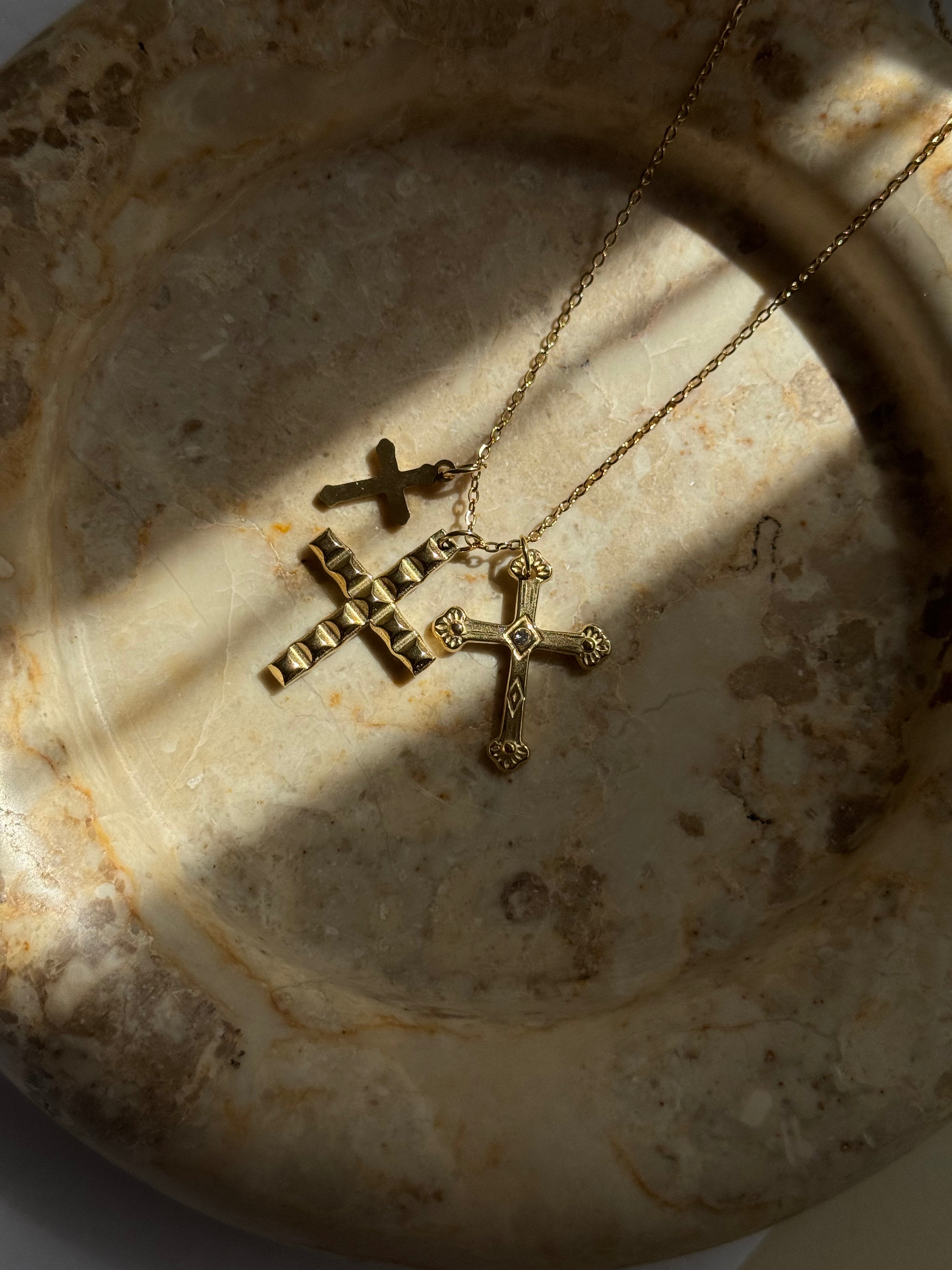 Légende Multi-Cross – stainless steel κολιέ