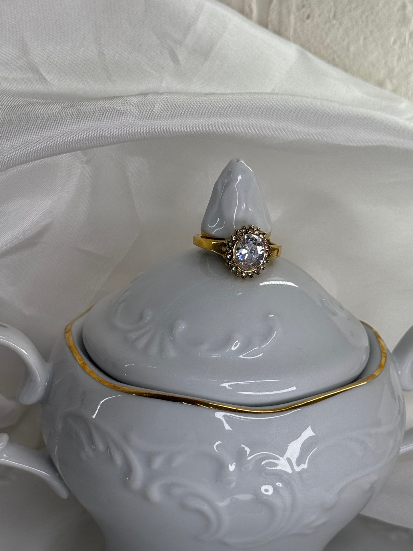 Royal Glow Gold-δαχτυλίδι stainless steel