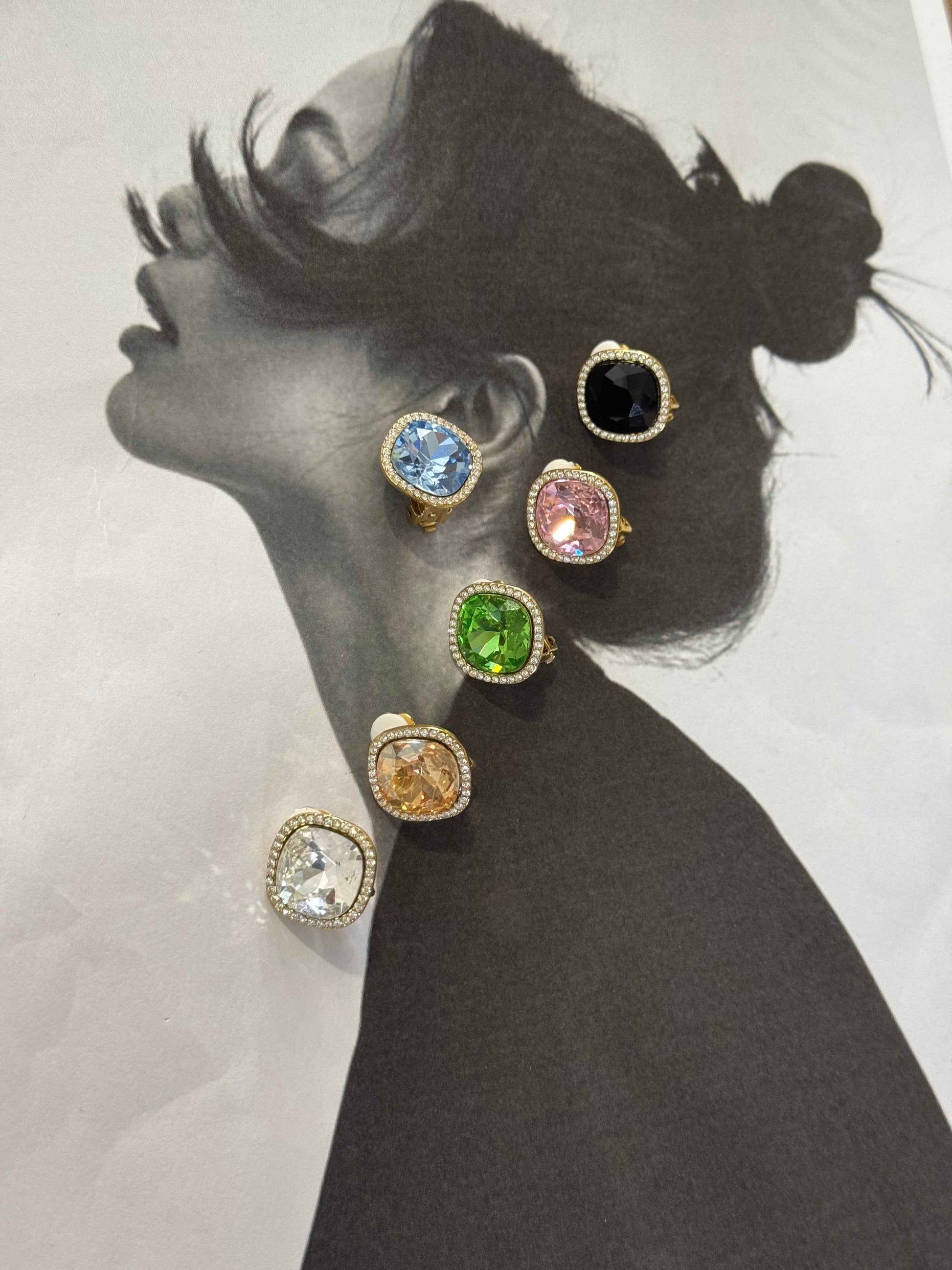 Crystal Clips - Σκουλαρίκια Stainless Steel