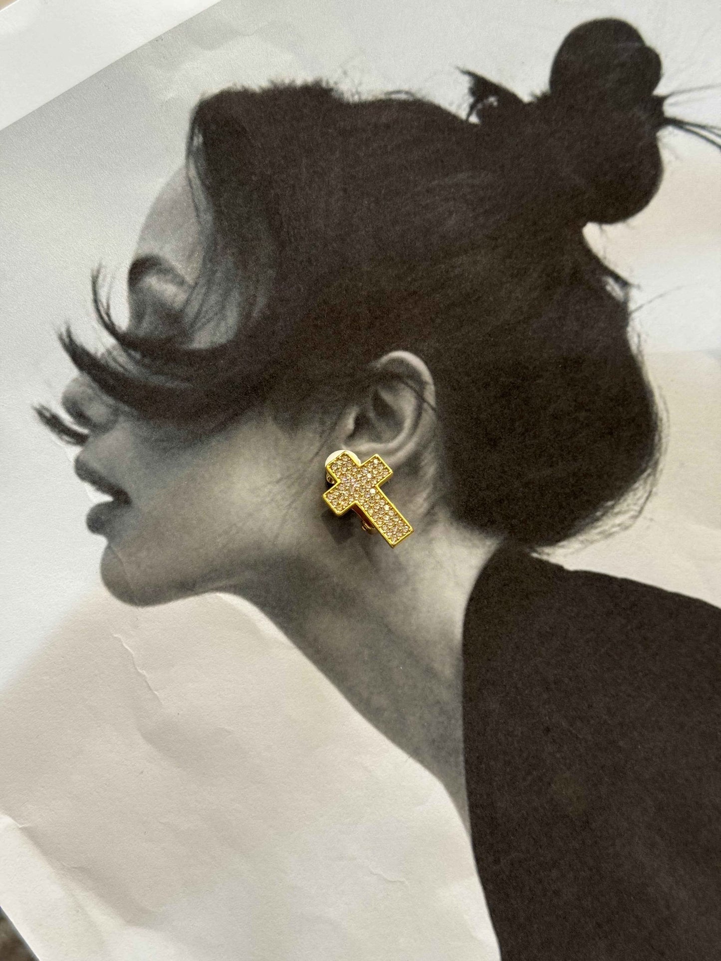 Eternal Cross Clips - Σκουλαρίκια Stainless Steel