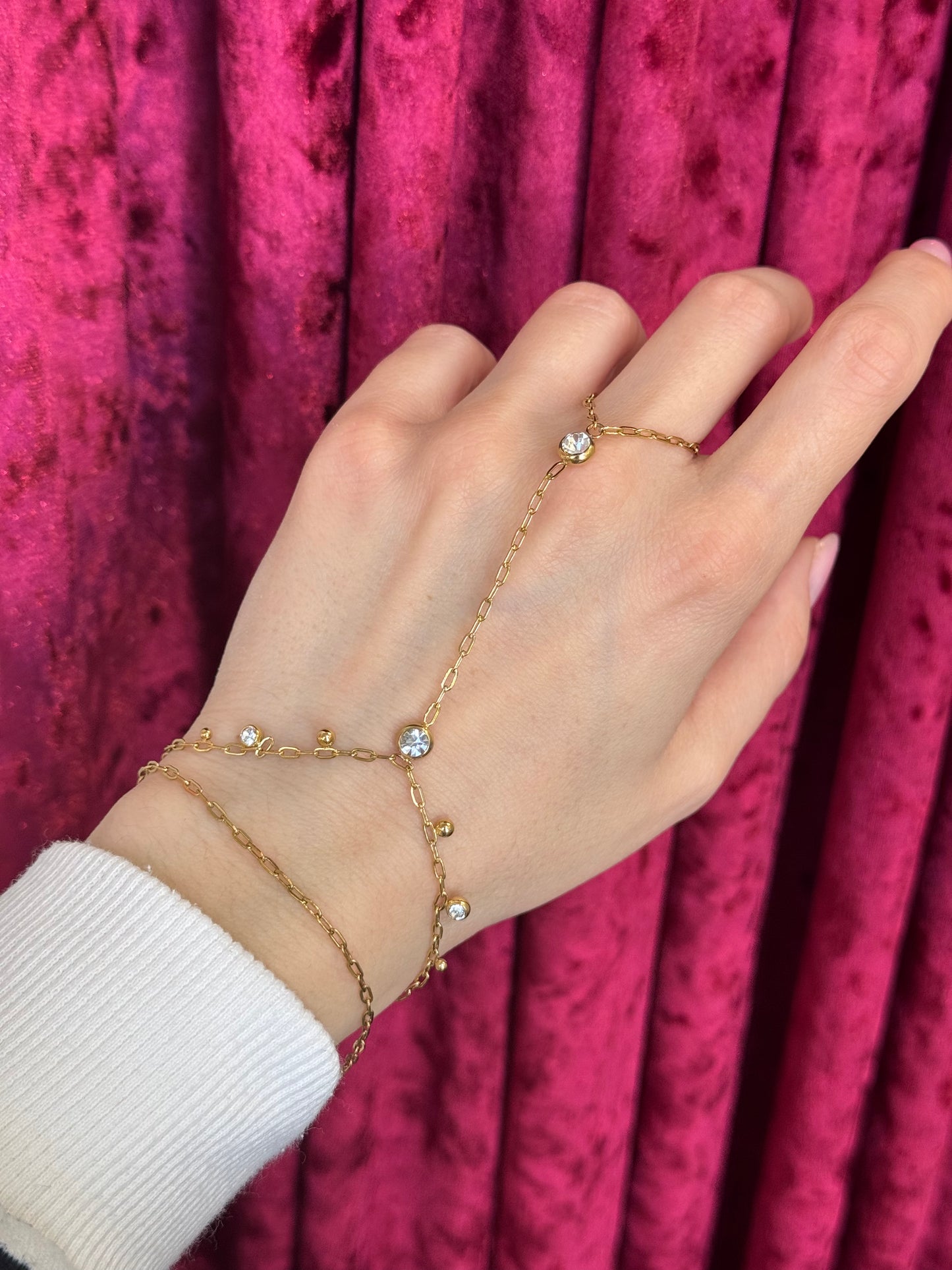 Stardust Chain - Βραχιόλι Δαχτυλίδι Stainless Steel