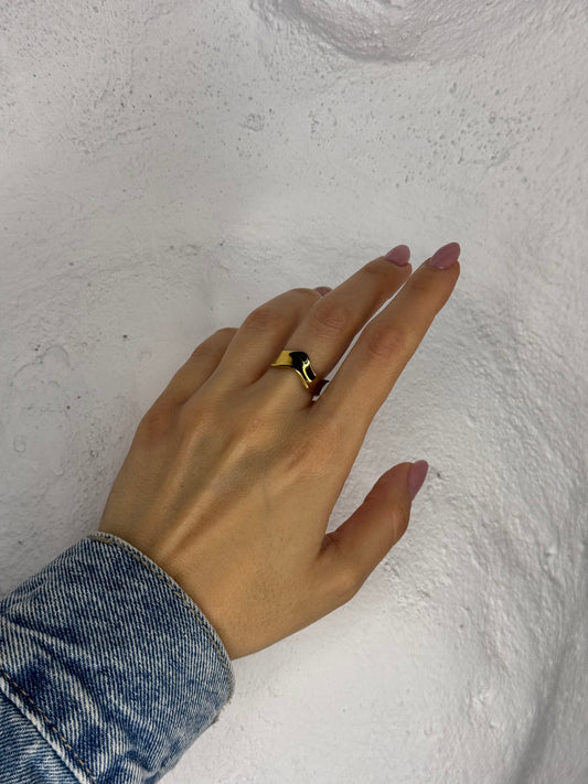 Noir Wave - δαχτυλίδι stainless steel