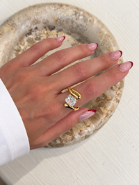 Cushion Cut – δαχτυλίδι ανθεκτικός ορείχαλκος