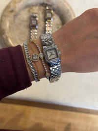 Cushion Bezel Silver | PREMIUM WATCH | STAINLESS STEEL