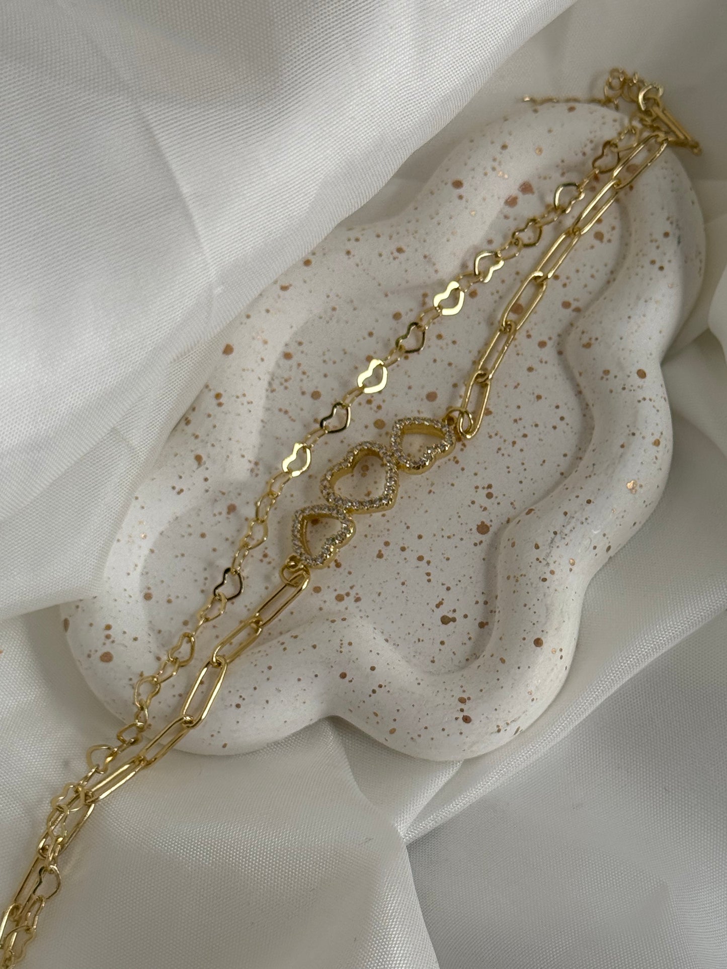 Heart Chain – βραχιόλι από ανθεκτικό ορείχαλκο