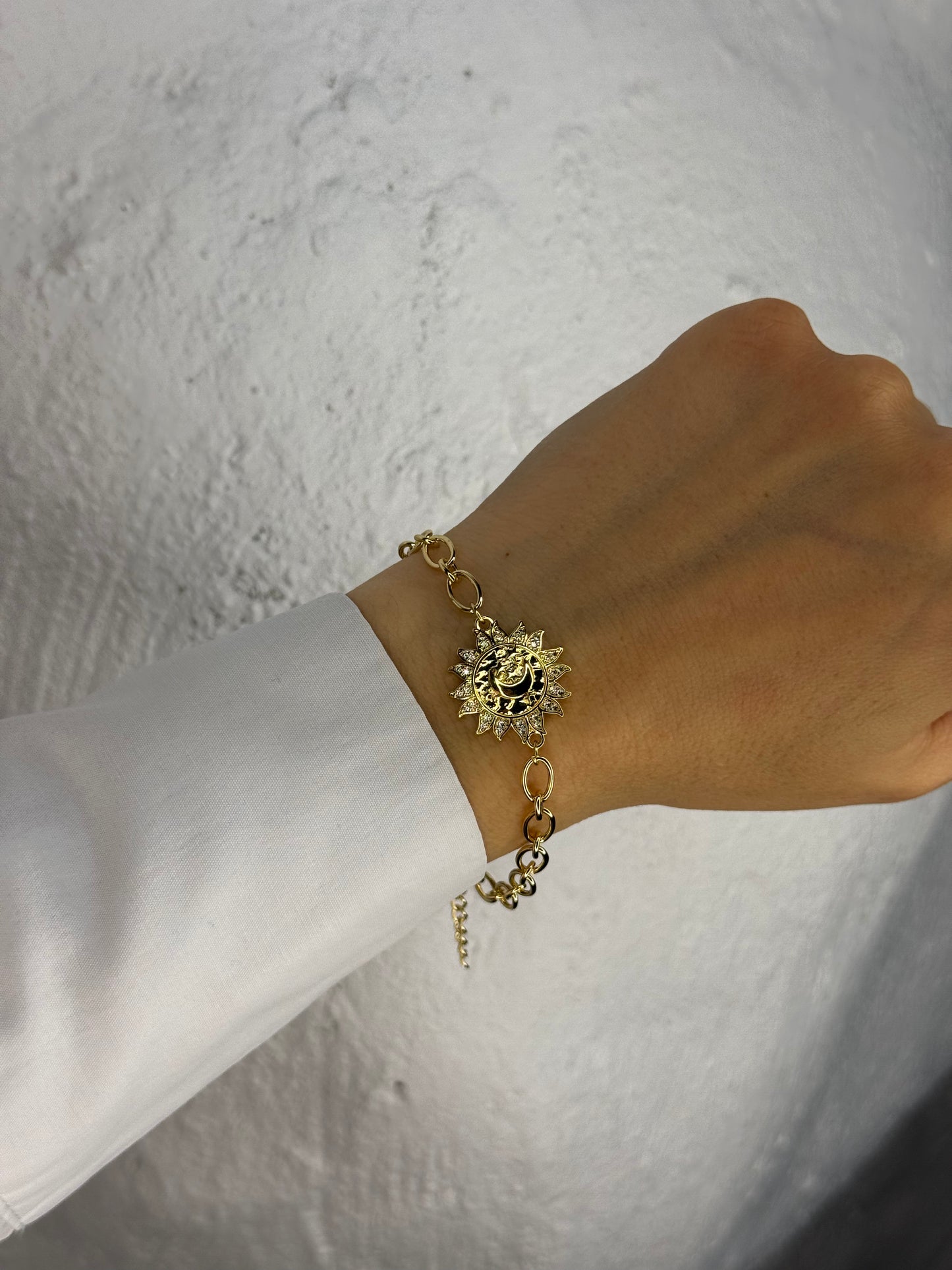 Sun & Moon – βραχιόλι από ανθεκτικό ορείχαλκο