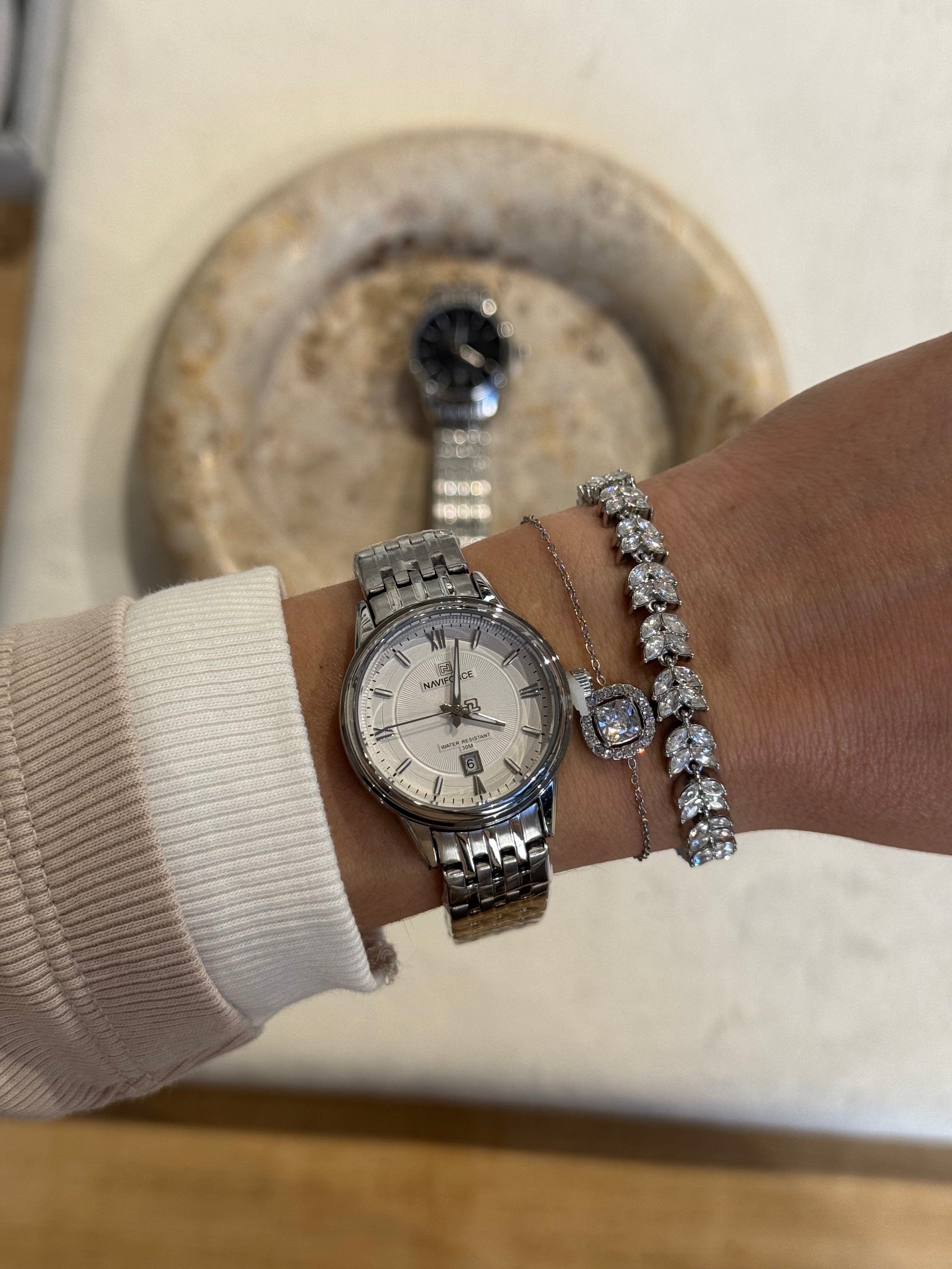 Maison Circular White | PREMIUM WATCH | STAINLESS STEEL