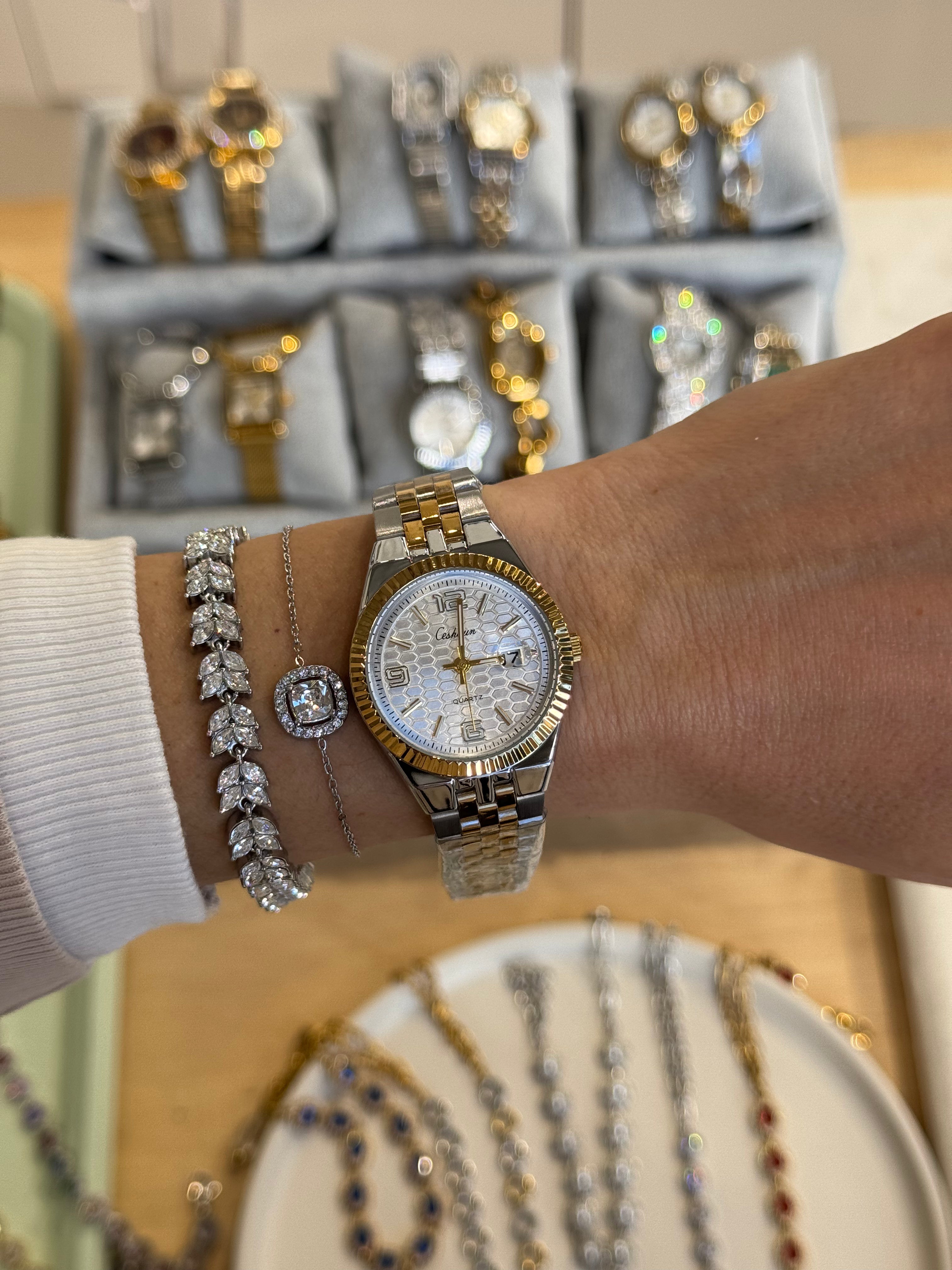 Biarritz Two-Tone (medium) | PREMIUM WATCH | STAINLESS STEEL