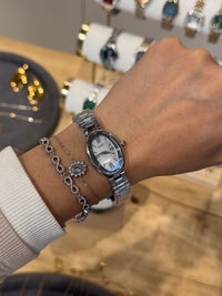 Lunette Oval Silver | PREMIUM WATCH | STAINLESS STEEL