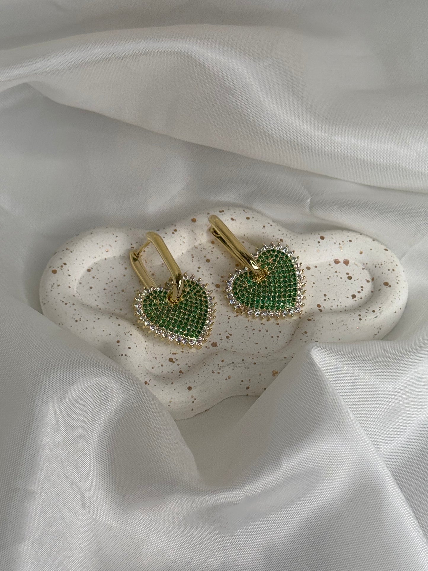 Enchanted Heart - σκουλαρίκια stainless από ανθεκτικό ορείχαλκο