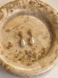 Pearl Dangles - σκουλαρίκια stainless steel