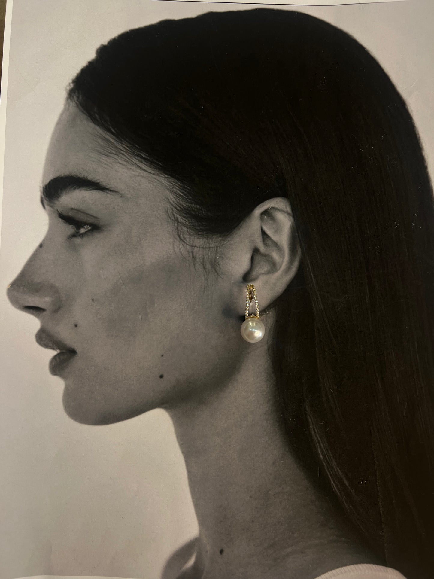 Élise Pearl – Σκουλαρίκια από ανθεκτικό ορείχαλκο