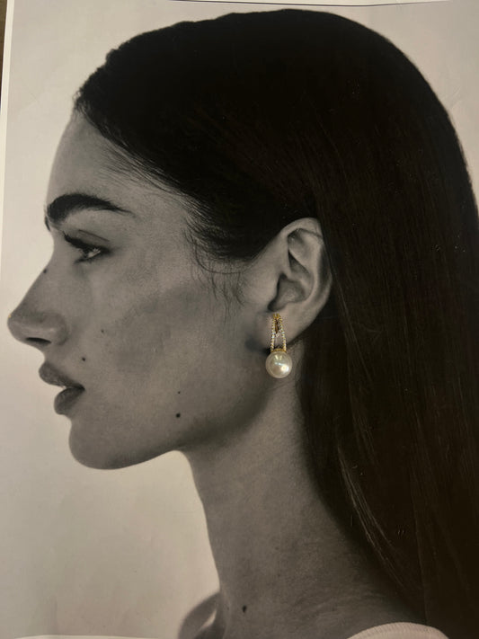 Élise Pearl – Σκουλαρίκια από ανθεκτικό ορείχαλκο