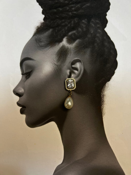 Audrey Pearl – Σκουλαρίκια Stainless Steel