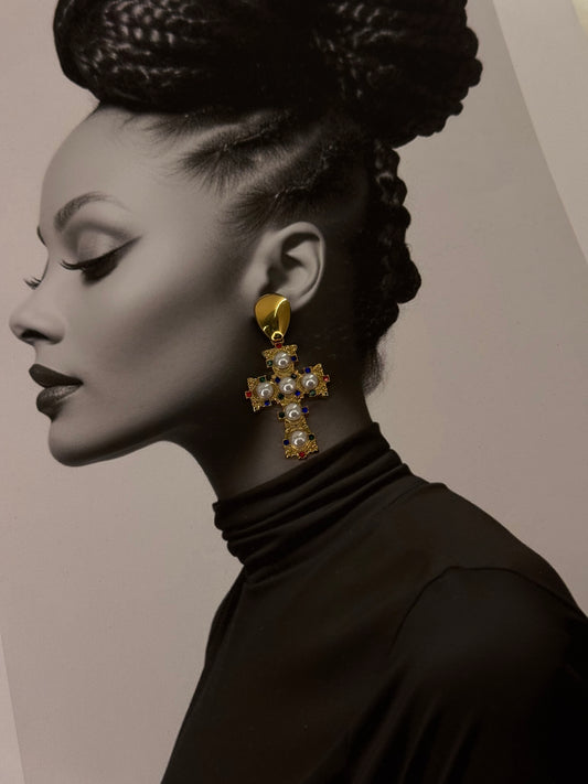 Regal Cross – Σκουλαρίκια Stainless Steel