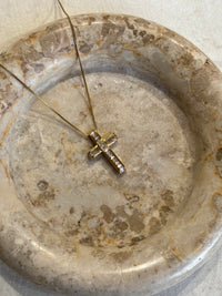 Sparkle Cross - κολιέ stainless steel