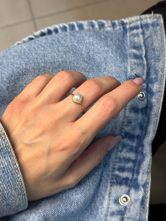 Pearl Serenade-δαχτυλίδι stainless steel