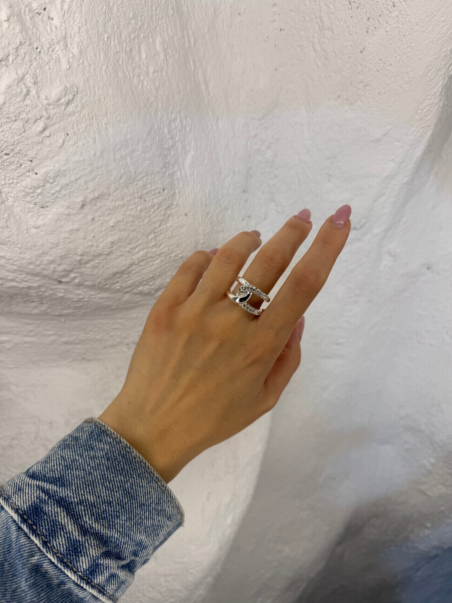 Infinite Glow silver- δαχτυλίδι stainless steel