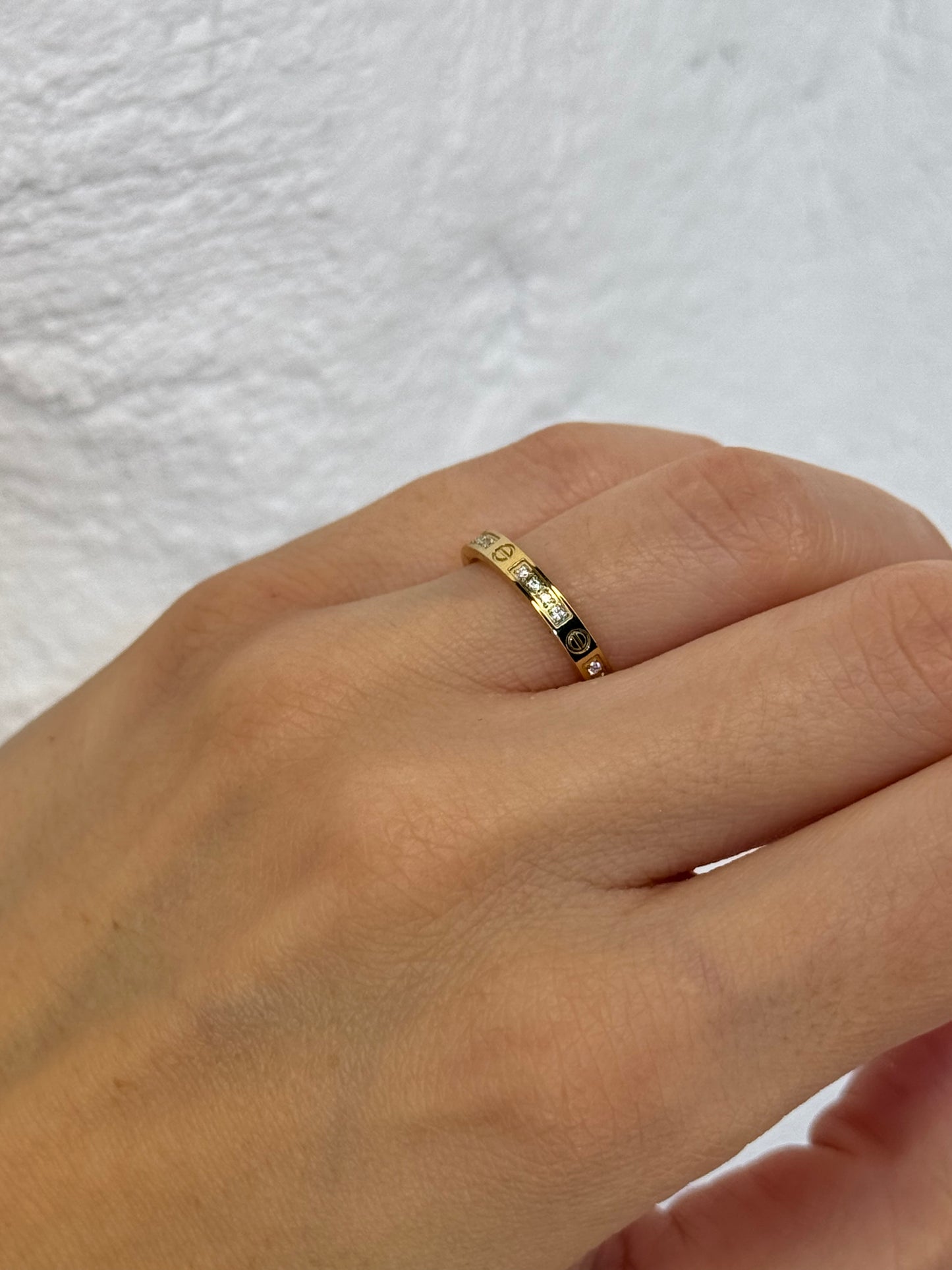 Starlight Orbit gold-δαχτυλίδι stainless steel