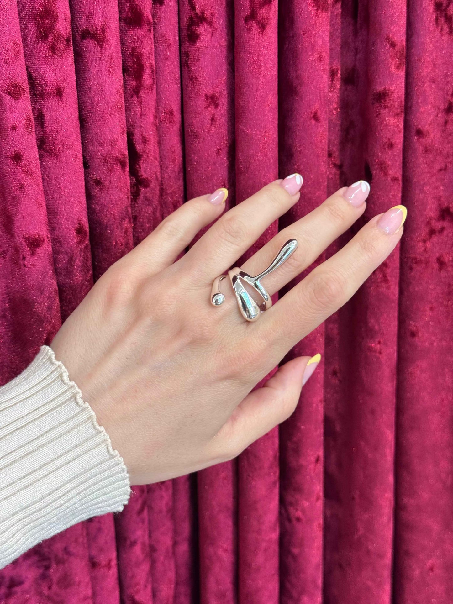 Mercury Drop Silver – δαχτυλίδι Stainless Steel