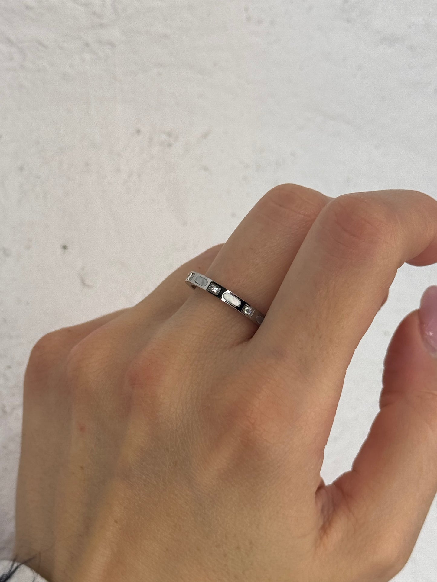 Halo Track silver– δαχτυλίδι stainless steel