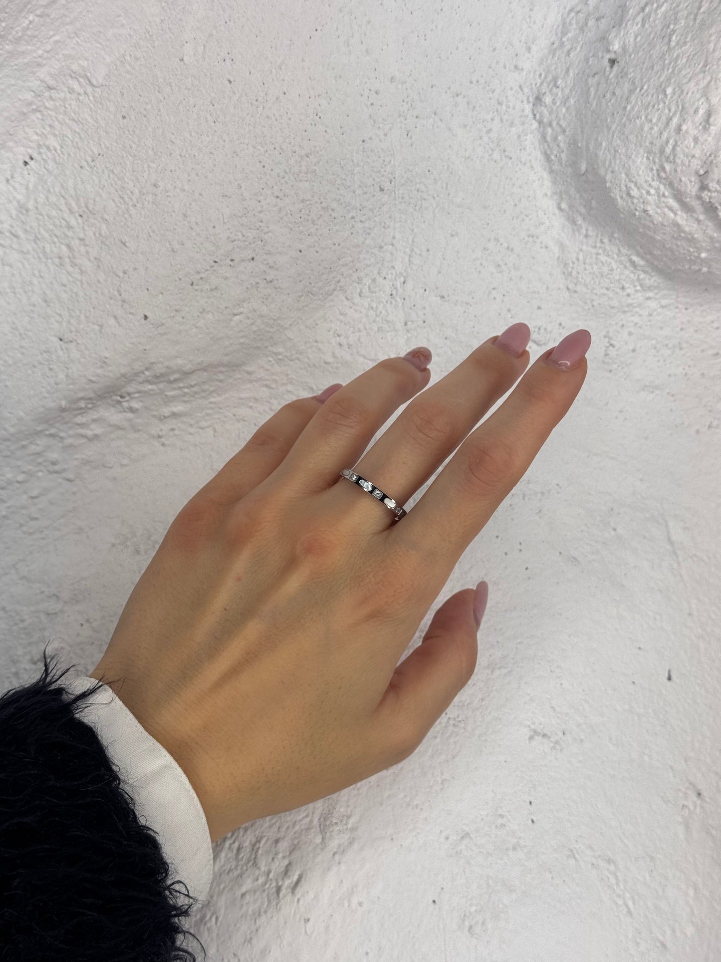 Halo Track silver– δαχτυλίδι stainless steel