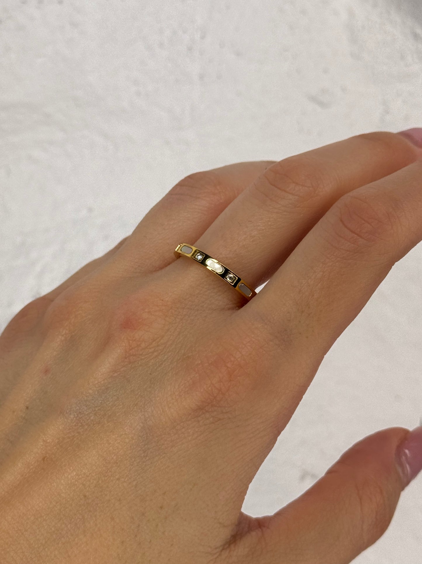 Halo Track gold– δαχτυλίδι stainless steel