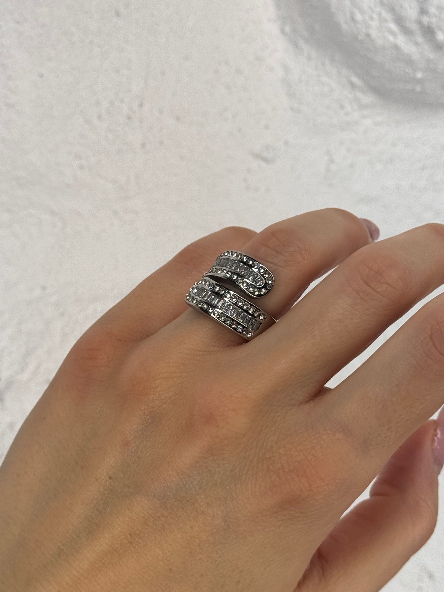 Divine Layers silver– δαχτυλίδι stainless steel