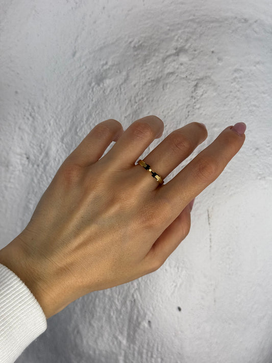 Infinity Link gold– δαχτυλίδι stainless steel