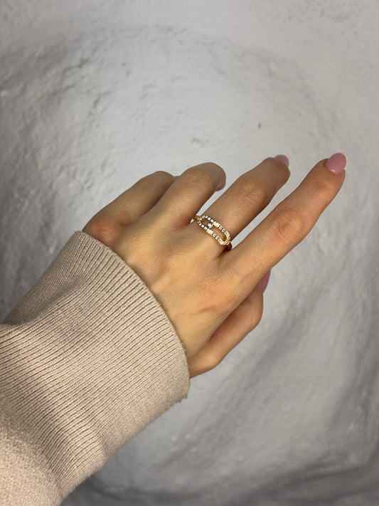 Halo Bond gold – δαχτυλίδι stainless steel