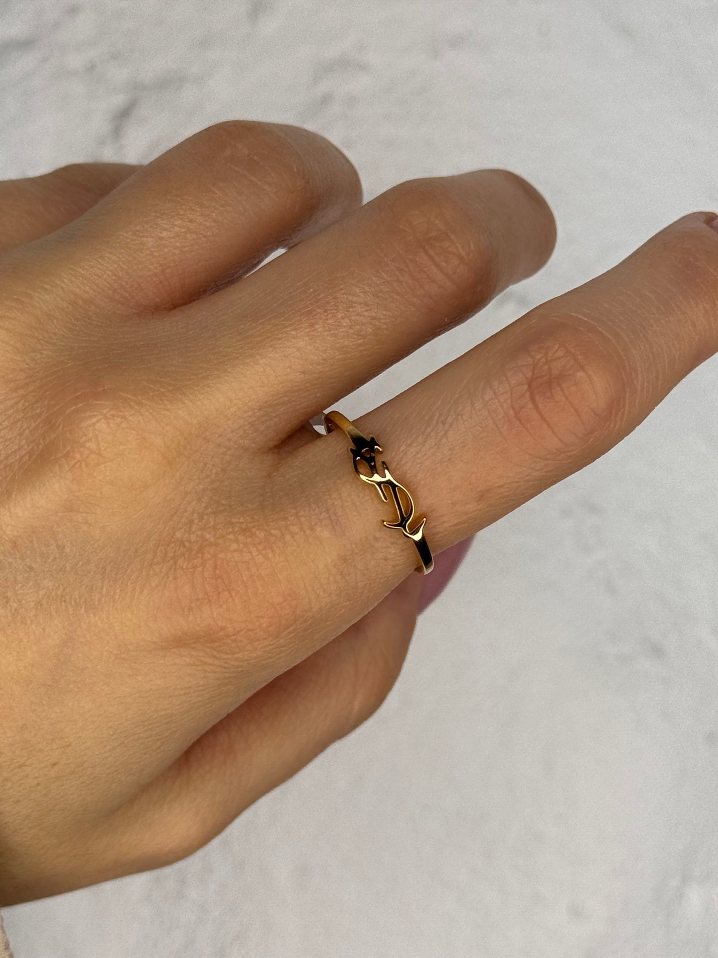 Wild Antler gold – δαχτυλίδι stainless steel