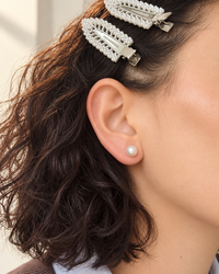 Ethereal Pearl Studs (Medium) - σκουλαρίκια stainless steel