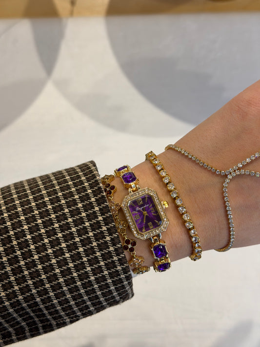 Royal Purple Luxury Watch»