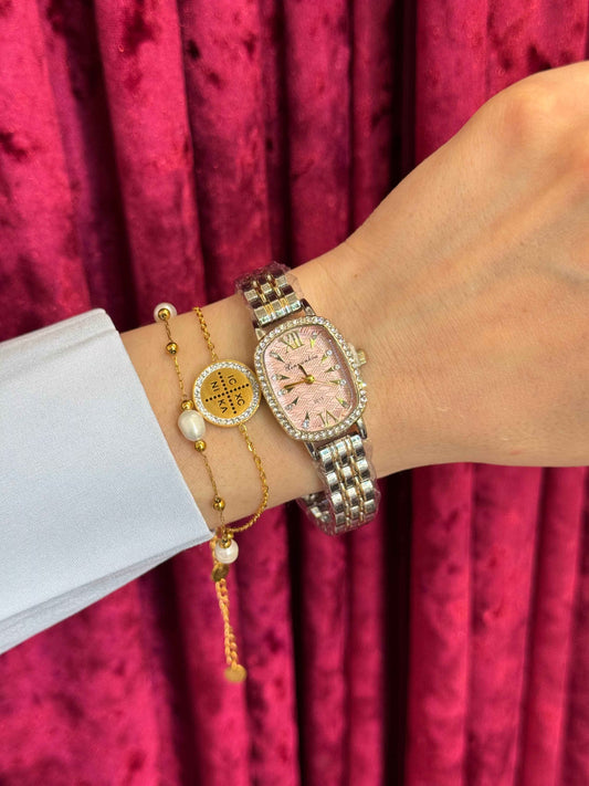 Pink Blossom – Γυναικείο Ρολόι Stainless Steel