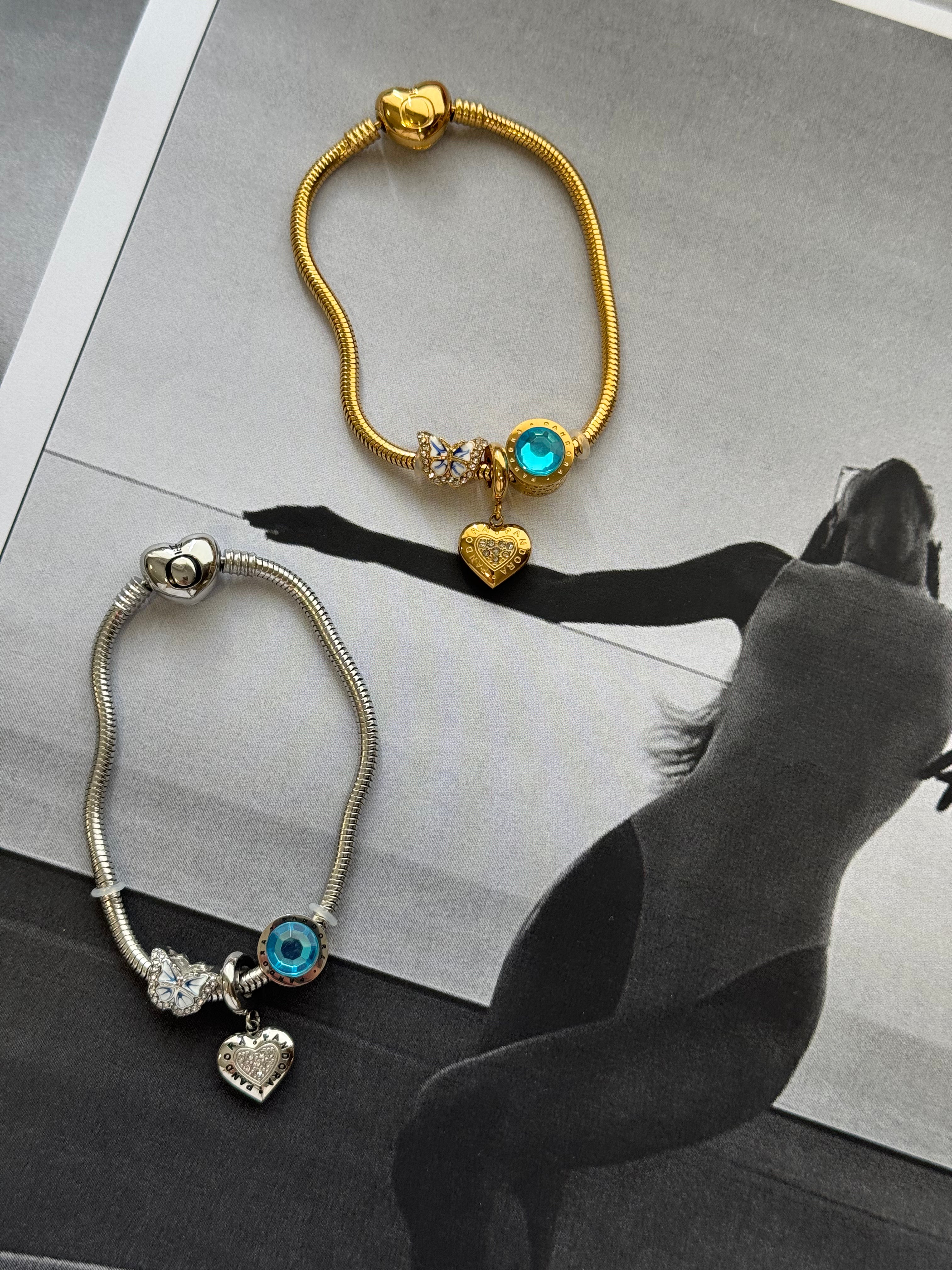 Heart & Soul – Βραχιόλι Stainless Steel με Charms