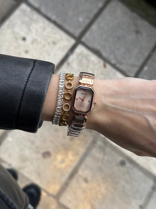 Rose Hexa – ρολόι stainless steel