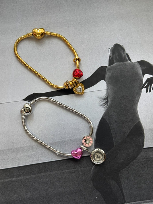 Sweet Passion – Βραχιόλι Stainless Steel με Charms