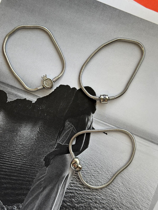 Infinity Canvas – Βάση Βραχιολιού Stainless Steel για Charms