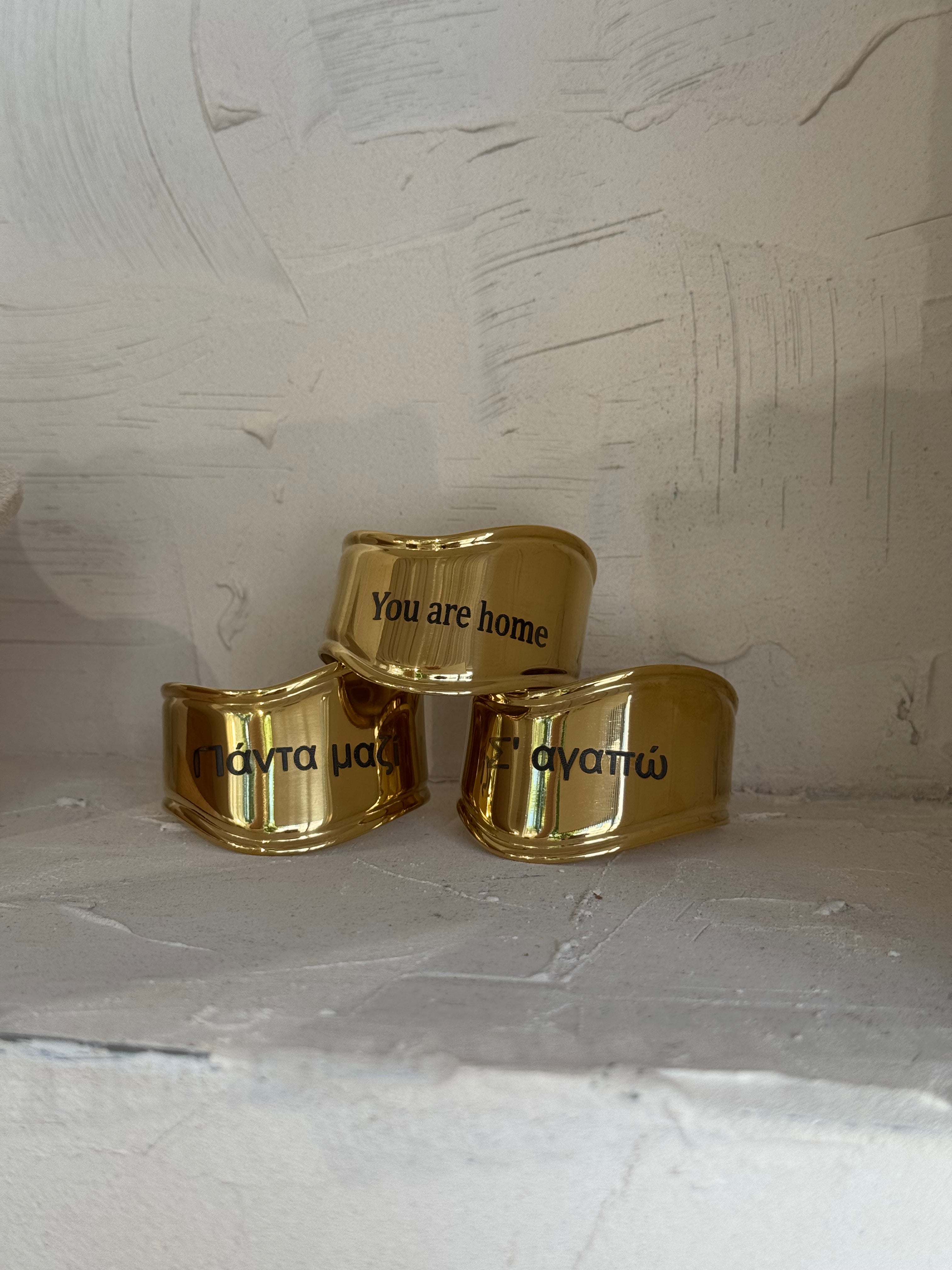 Message Cuff – Χειροποίητες χειροπέδες Stainless Steel