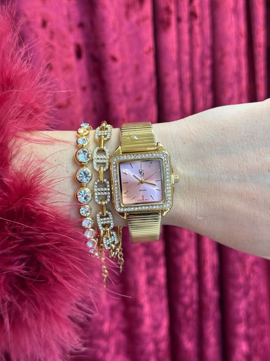 Frosted Rose – ρολόι stainless steel luxury Christmas edition